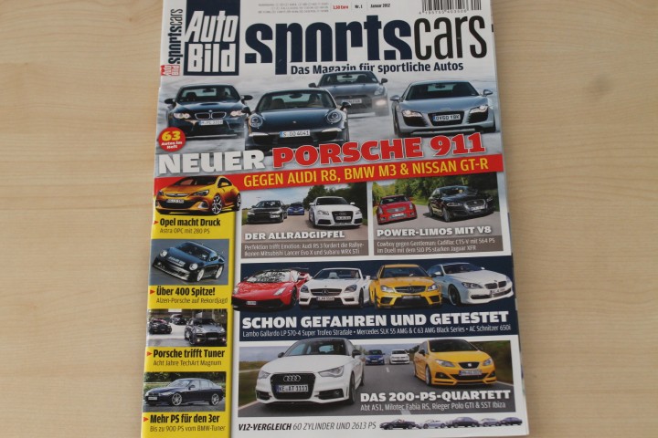 Deckblatt Auto Bild Sportscars (01/2012)